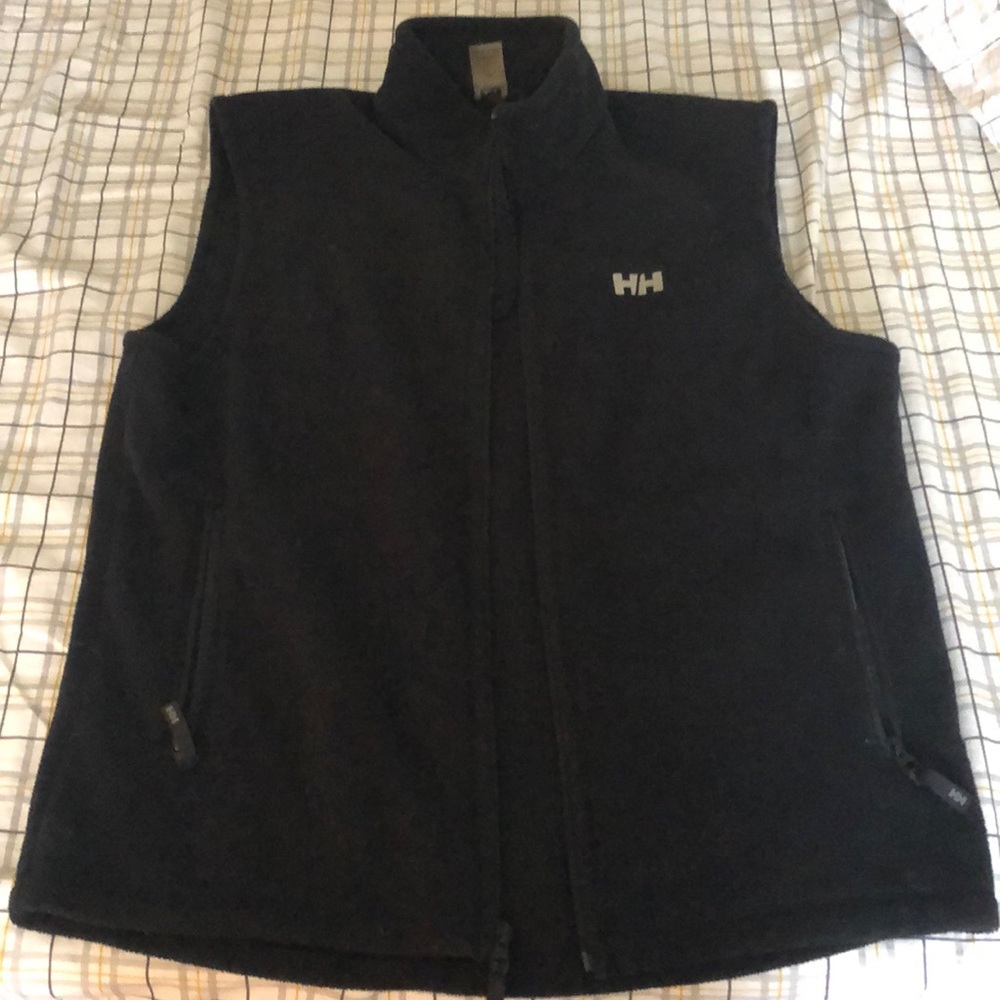 Black Helly Hansen fleece vest men’s LG